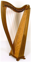 Picture of Walnut FH32 Celtic Harp