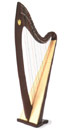 Picture of Mahogany Troubadour Lever Harp