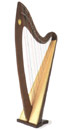 Picture of Walnut Troubadour Lever Harp
