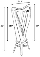 Picture of FH26 Harp Dimensions