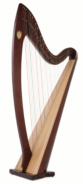 Picture of a Lyon & Healy Troubadour Lever Harp