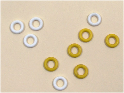 Picture of Color Rings - Accidental, Accidental Color Rings - Yellow and White