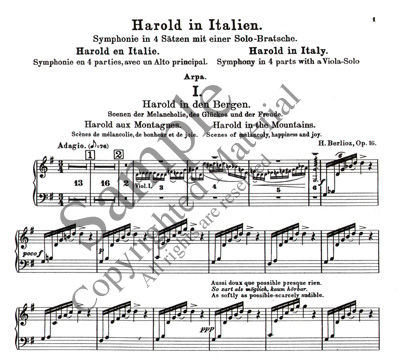 Picture of Berlioz, Hector, Harold in Italy, Op. 16