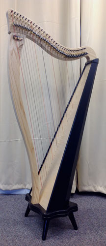 Picture of Ravenna 34 (Full Levers, Deluxe Case & Stand with 5" Legs) Harp